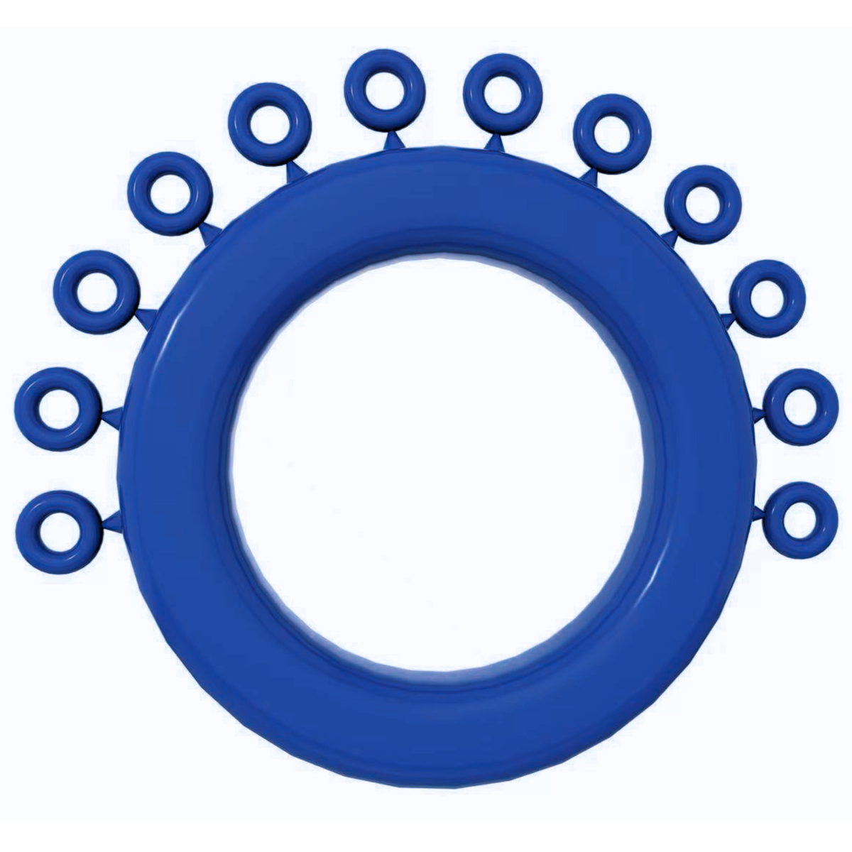 Blue-Mini-Ligature-Ring-Tie-Donut-Elastomeric